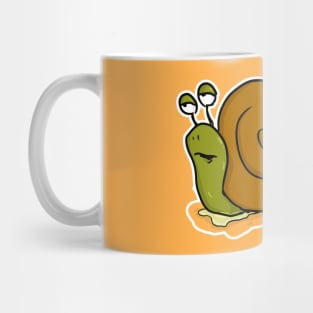 Lazy funny snail Mug